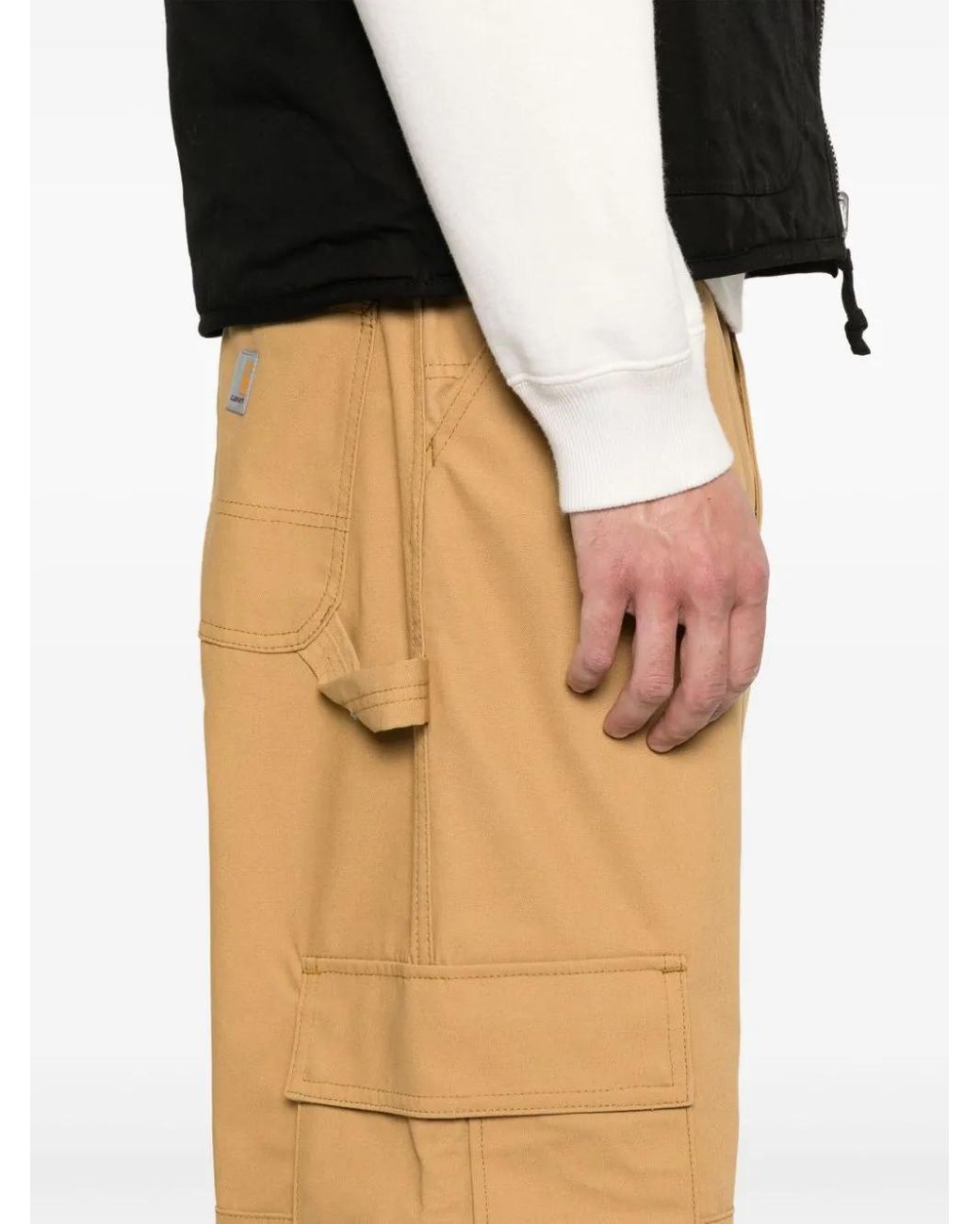 Junya Watanabe Yellow X Carhartt Panelled Cargo Trousers for men