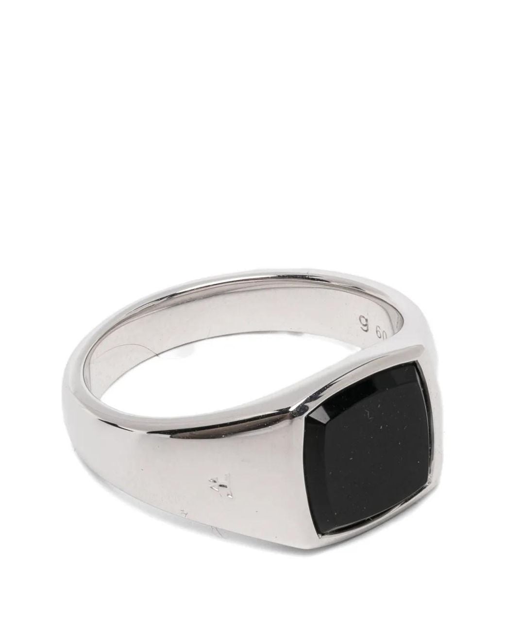 Tom Wood Metallic Kay Ring Mit Onyx