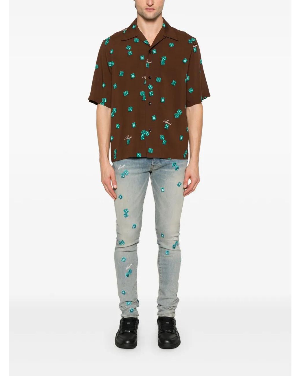 Amiri Blue Dice Jeans for men