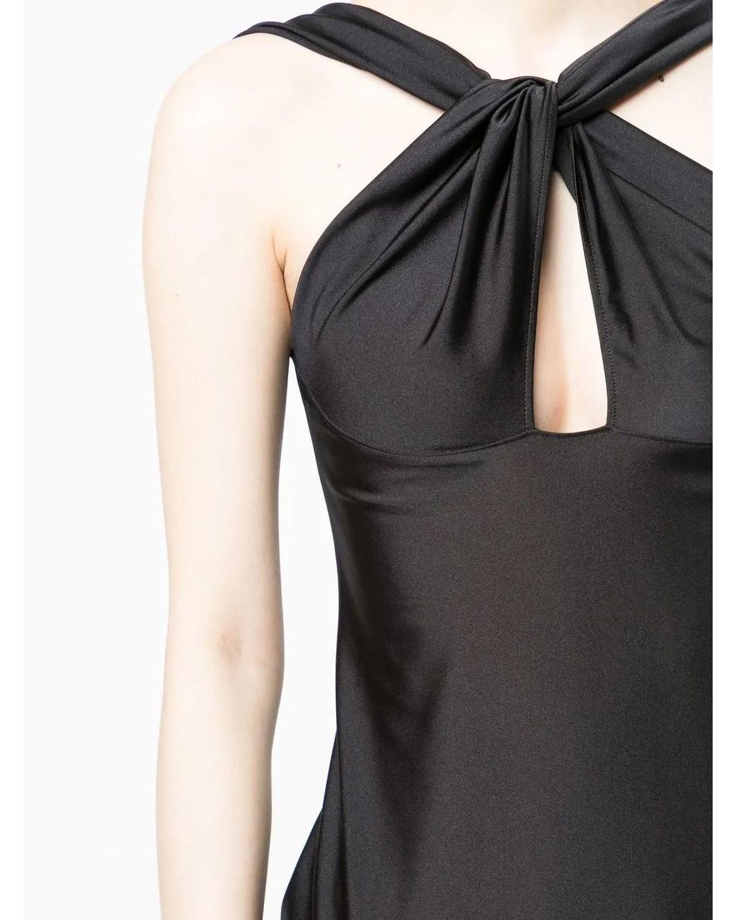Coperni Black Halterneck Mini Dress
