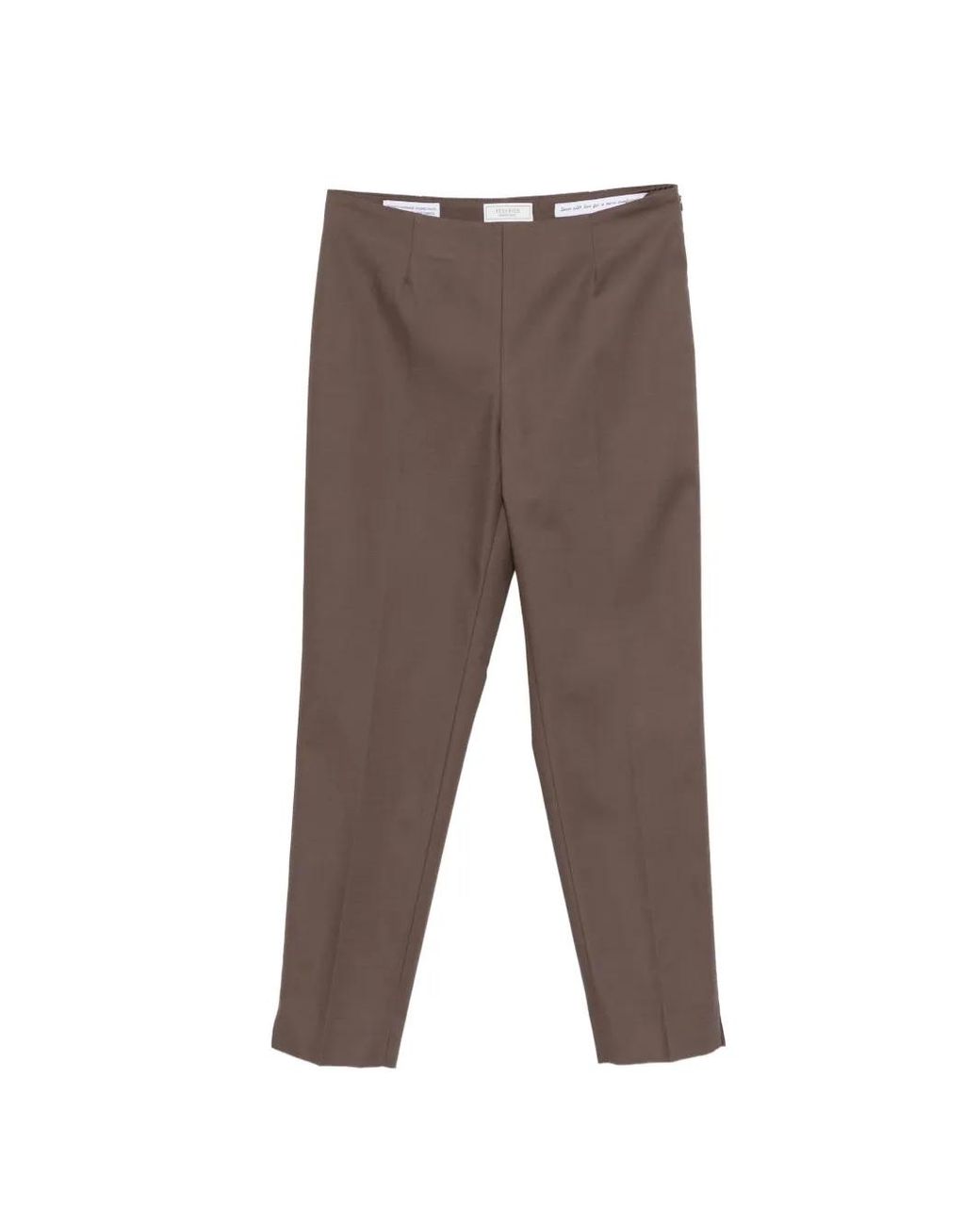 Peserico Gray Pressed-Crease Trousers