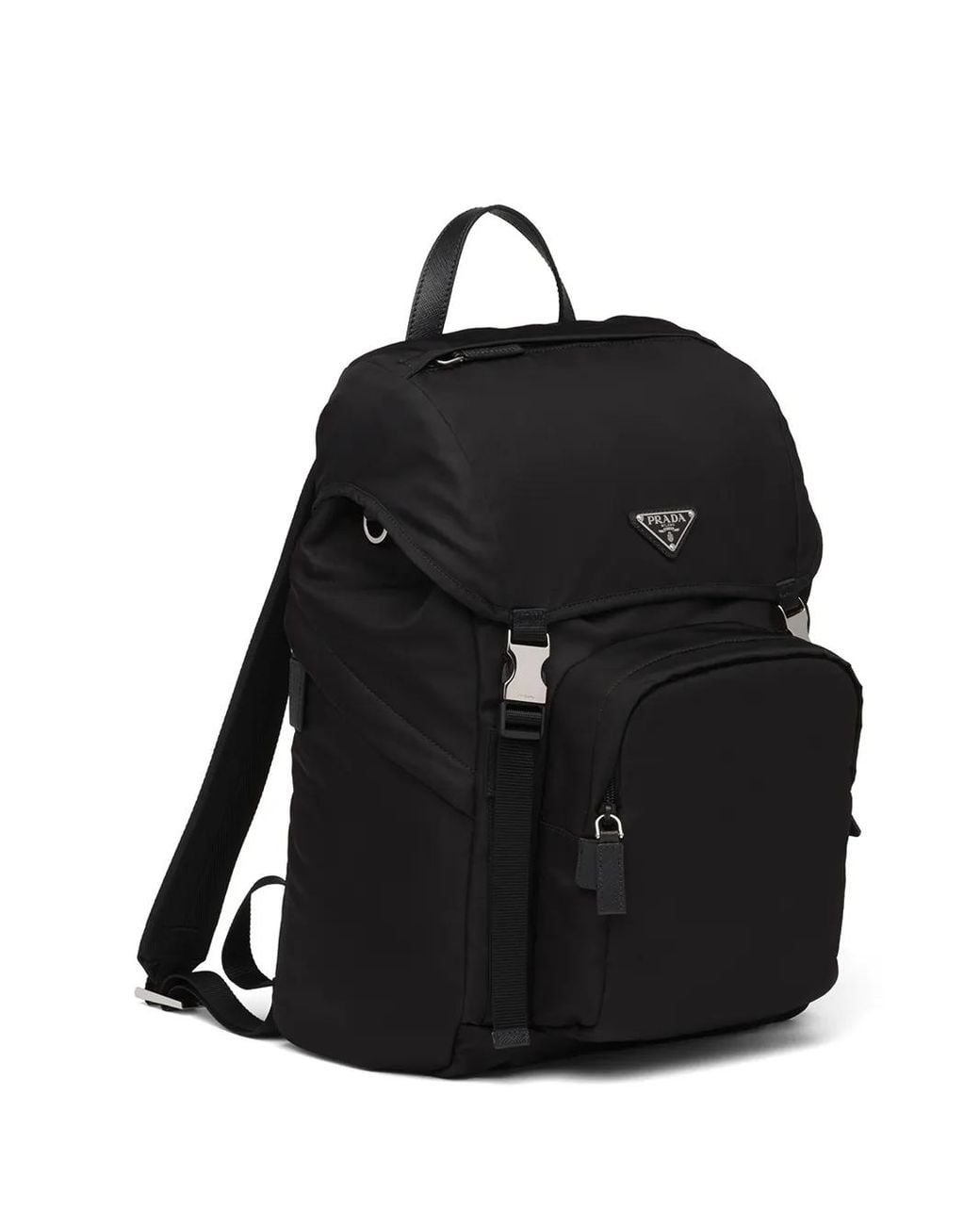 メンズ Prada マルチポケット バックパック Black