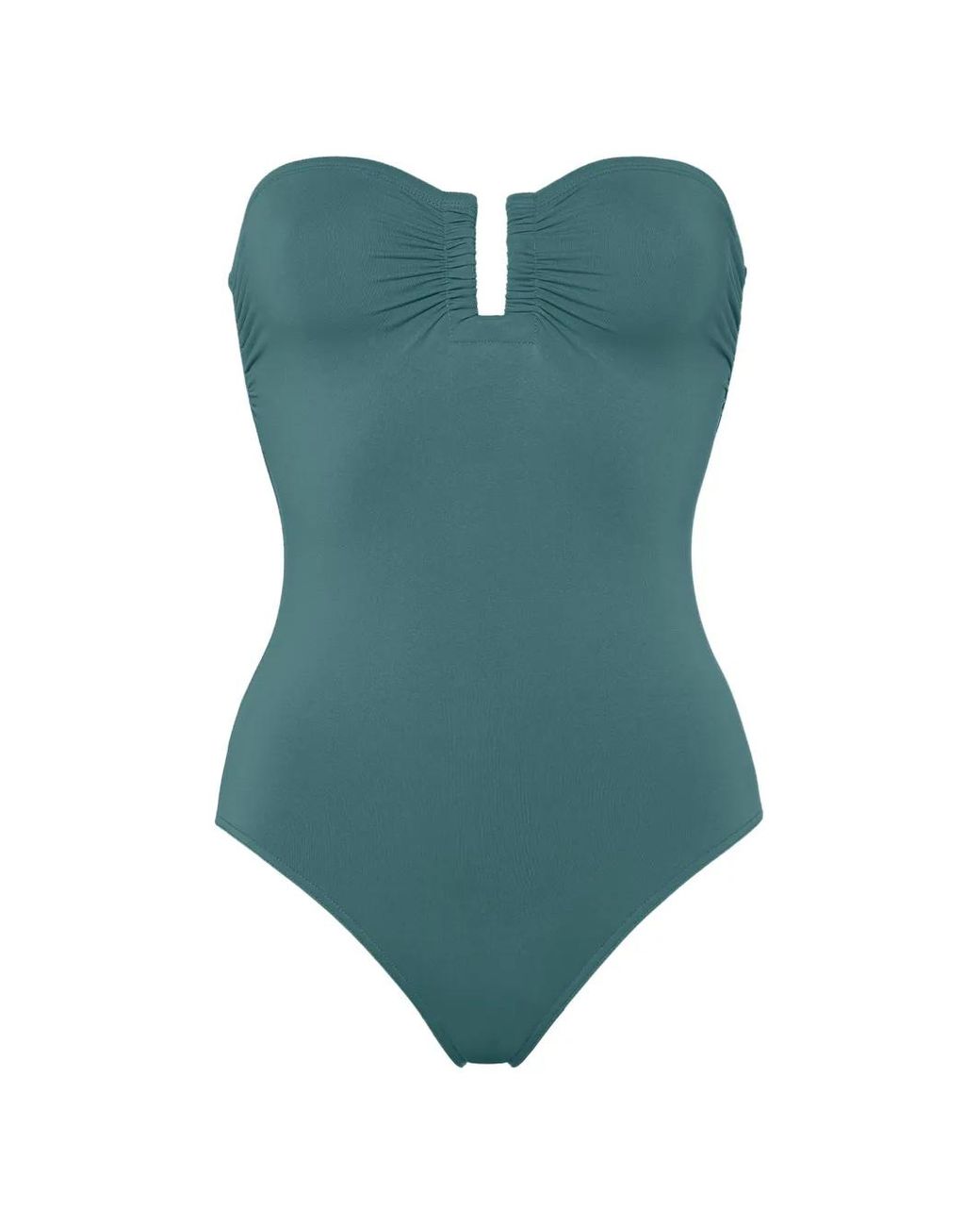 Eres Blue Cassiopée Ruched Swimsuit
