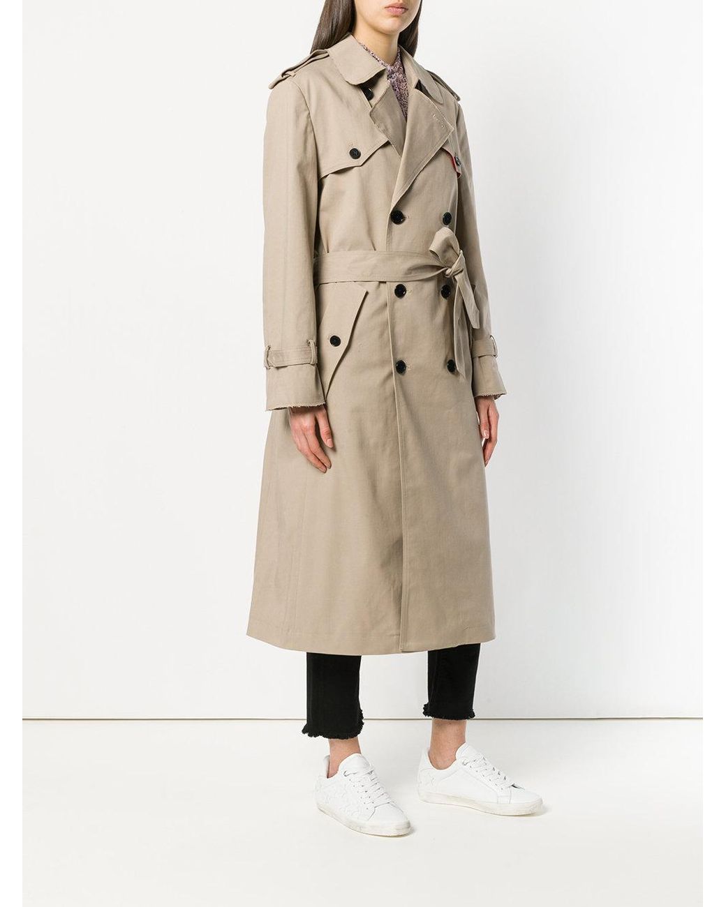 Zadig & Voltaire Mia Trench Coat in Natural | Lyst Canada