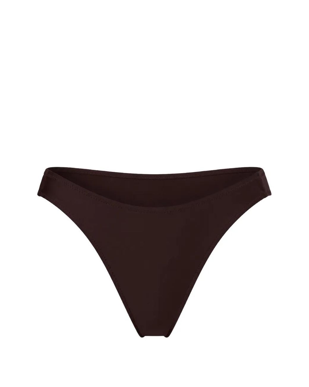 Gottex Brown Satin Touch Mid-Rise Bikini Bottoms