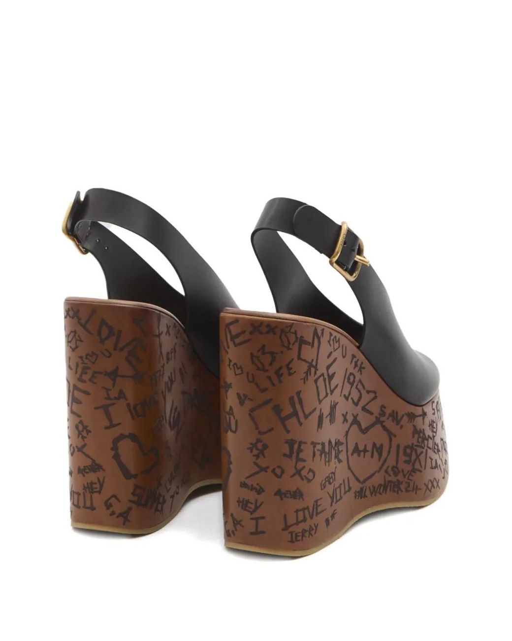 Chloé Brown 13Mm Maxime Sandals