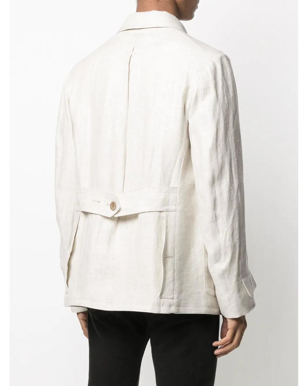 Maison Margiela Natural Single-breasted Shirt Jacket for men