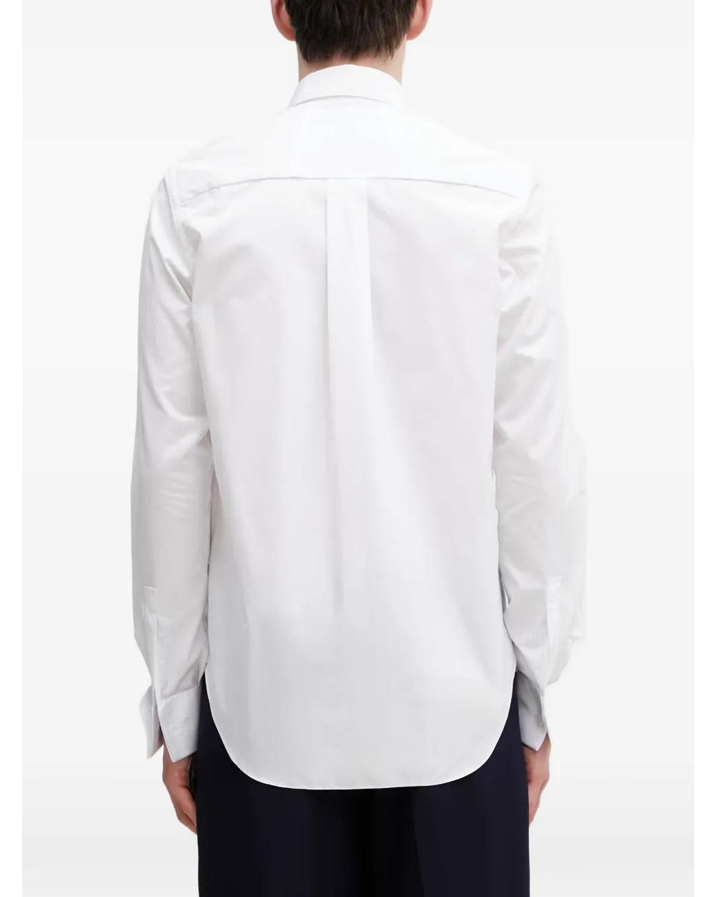 Rhude White Chemise Boutonnée À Logo Brodé for men