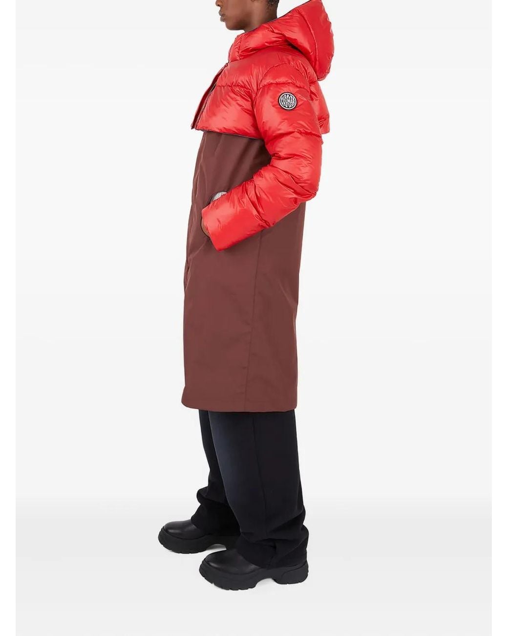 Colmar Red Hooded Puffer Jacket for men