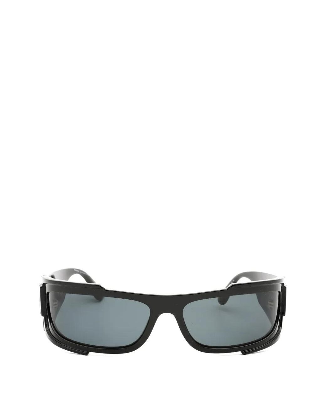Versace Gray Rectangle-Frame Sunglasses