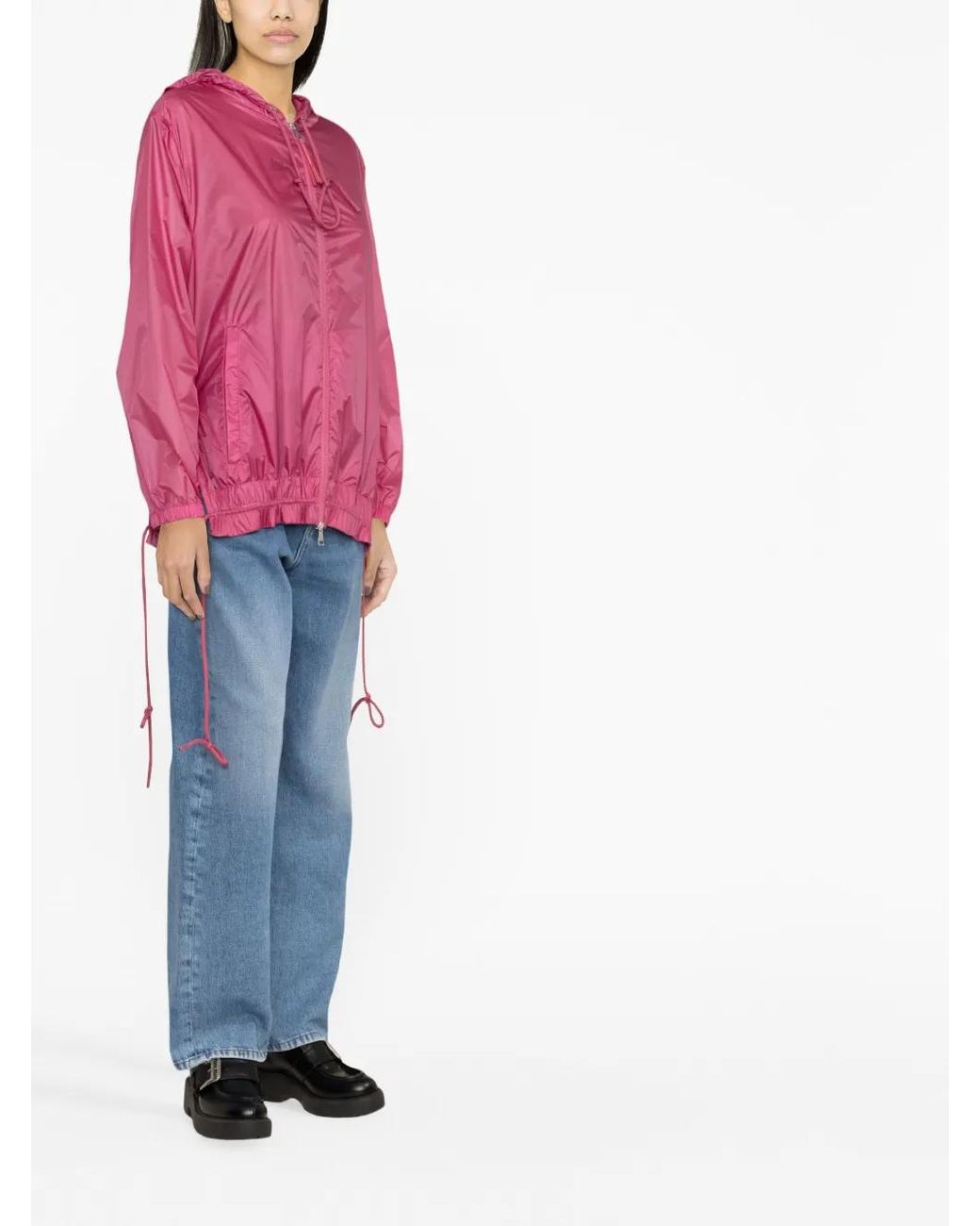 Moncler Pink Hooded Rain Jacket