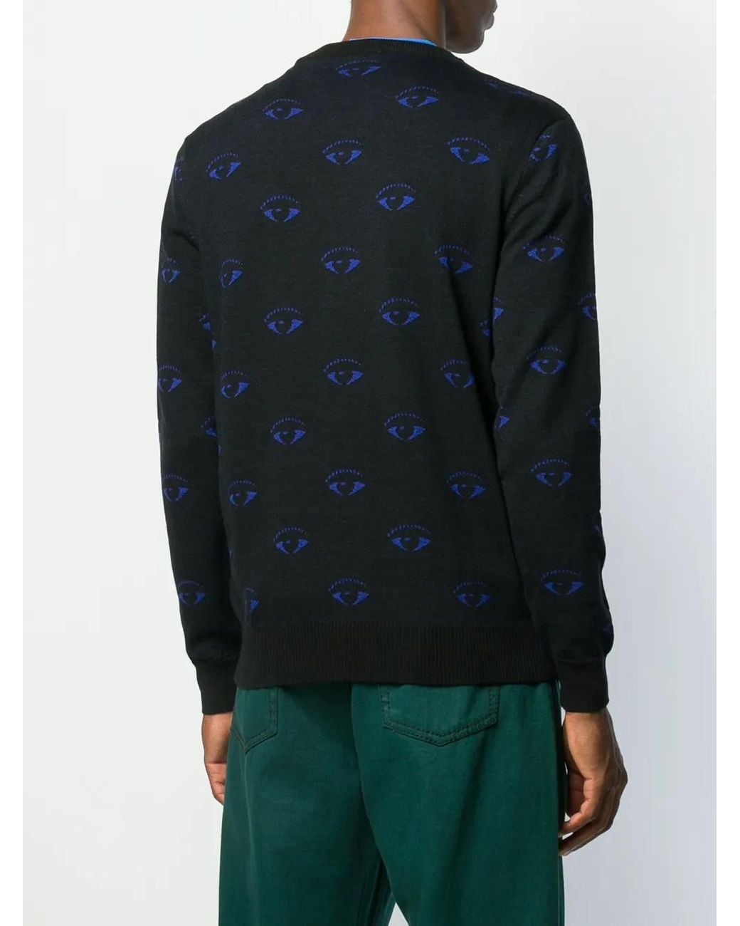 KENZO Blue Eye Pattern Jumper for men