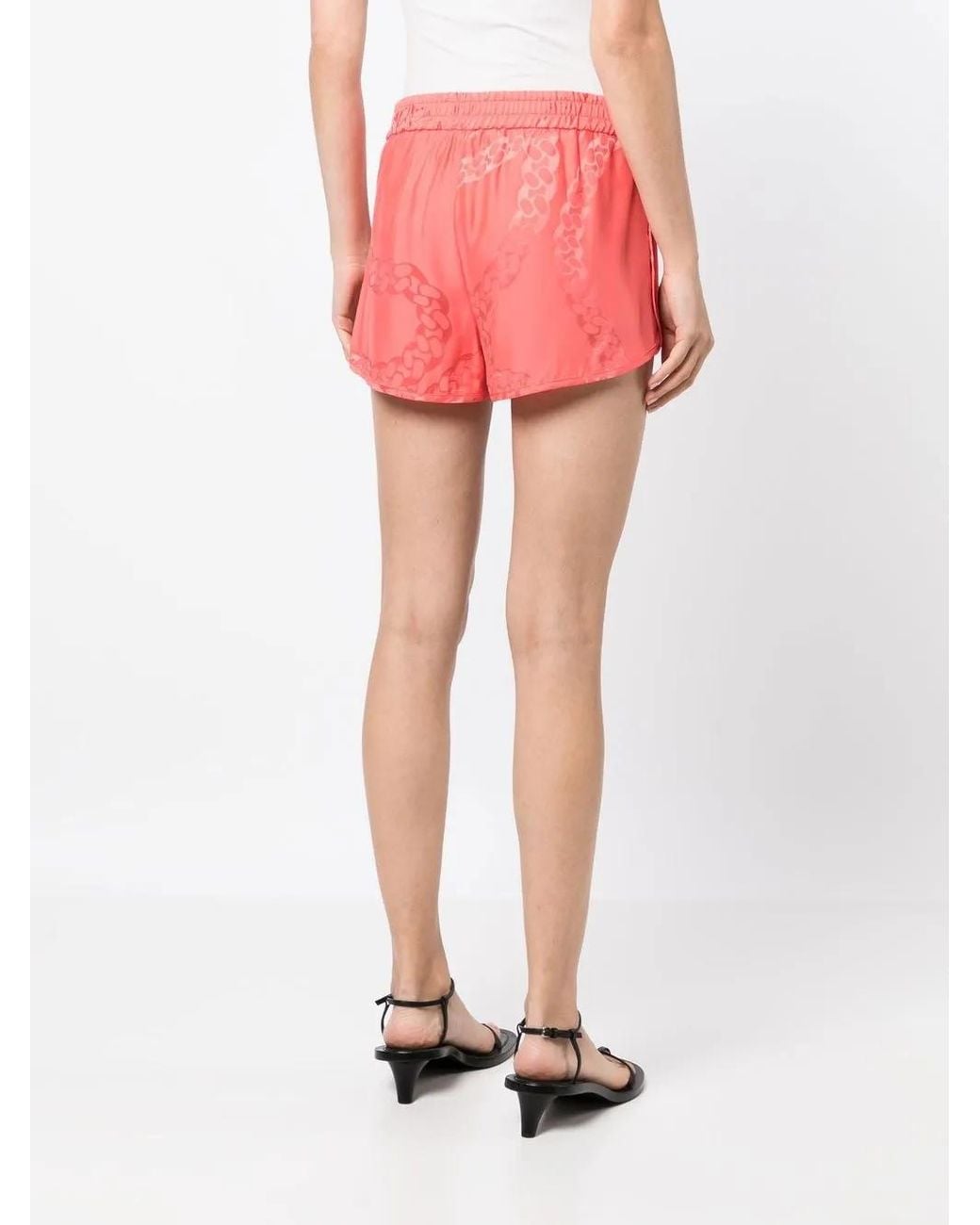 Stella McCartney Pink Print Silk Shorts