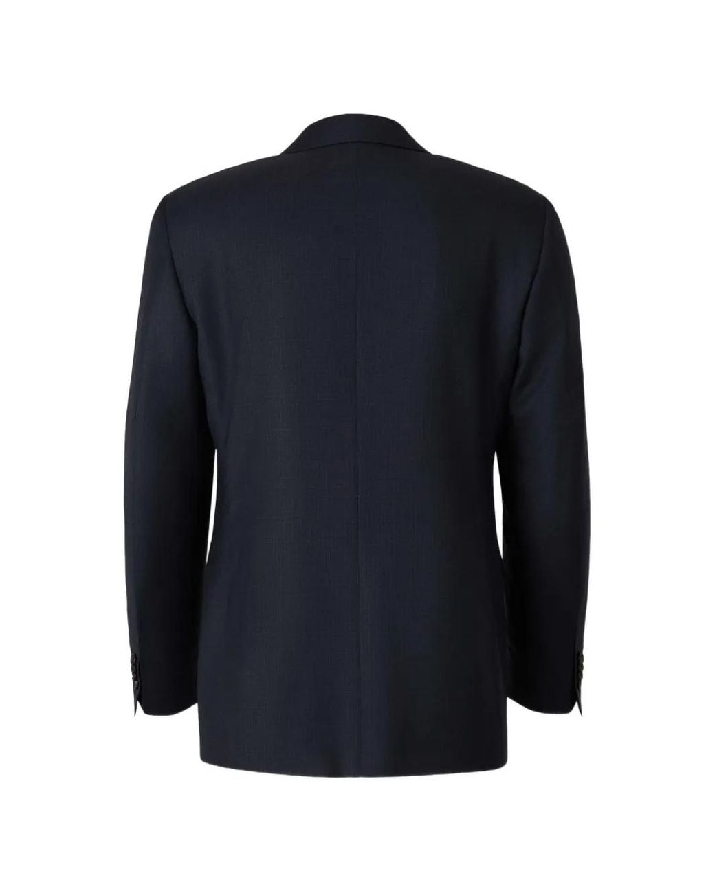 Canali Blue Costume Boutonné À Carreaux for men
