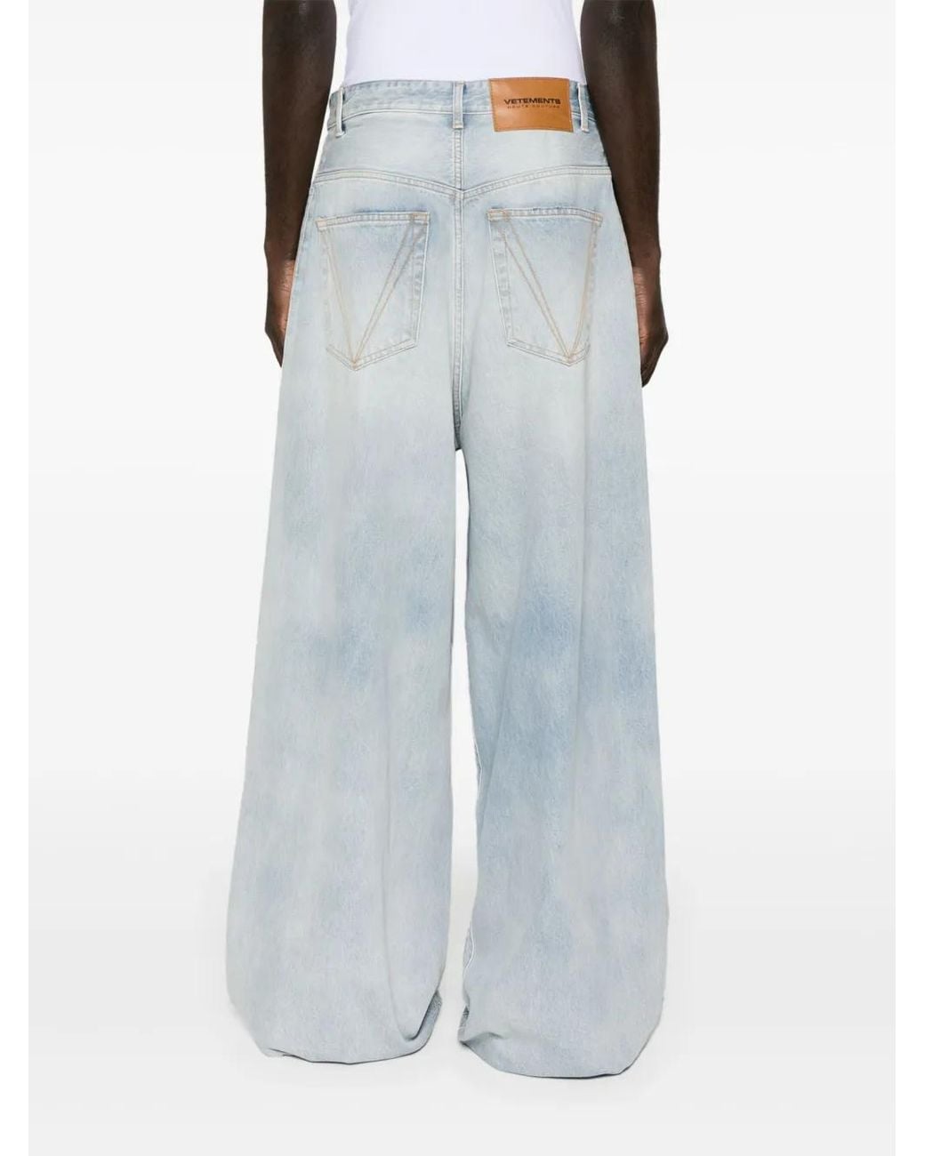 Vetements Blue Big Shape Loose-Leg Jeans