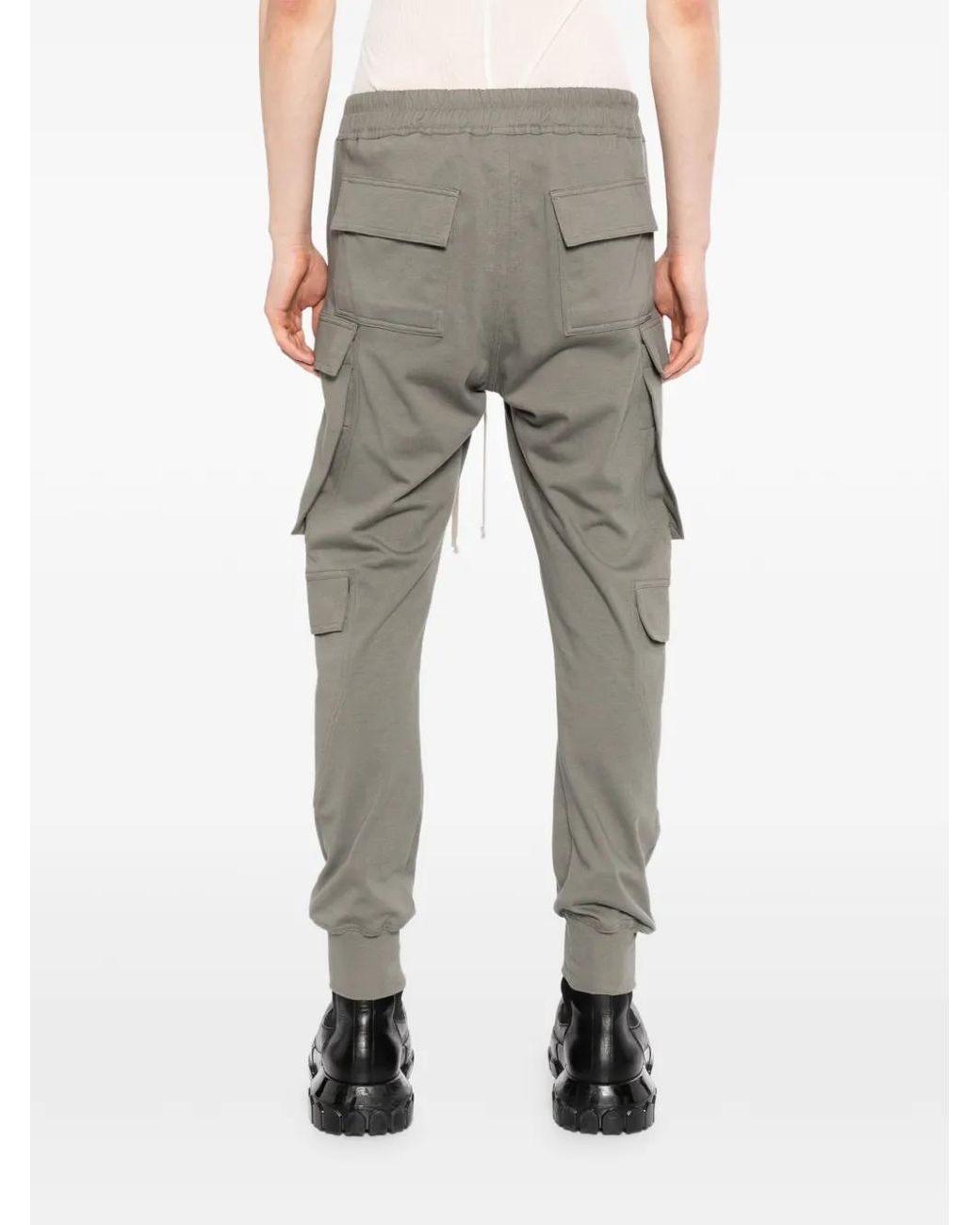 Rick Owens Gray Mastodon Megacargo Trousers for men