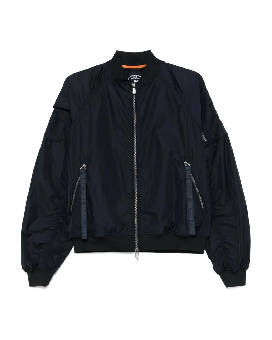 Save The Duck Blue Zip-Up Bomber Jacket
