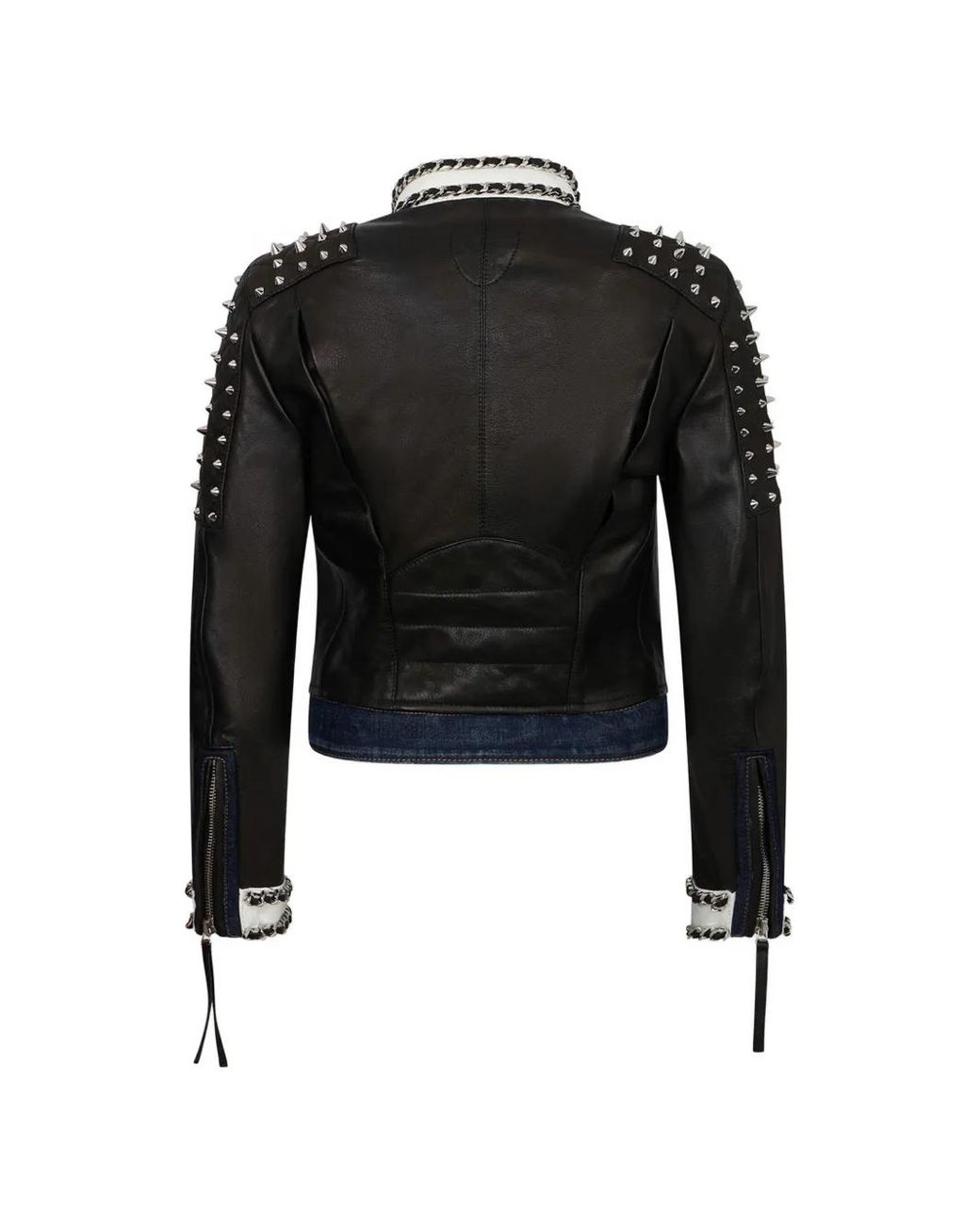 DSquared² Black Chic Rebel Biker Jacket