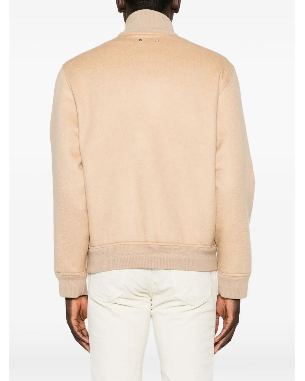 Jacob Cohen Natural Cashmere Zip-Up Jacket for men