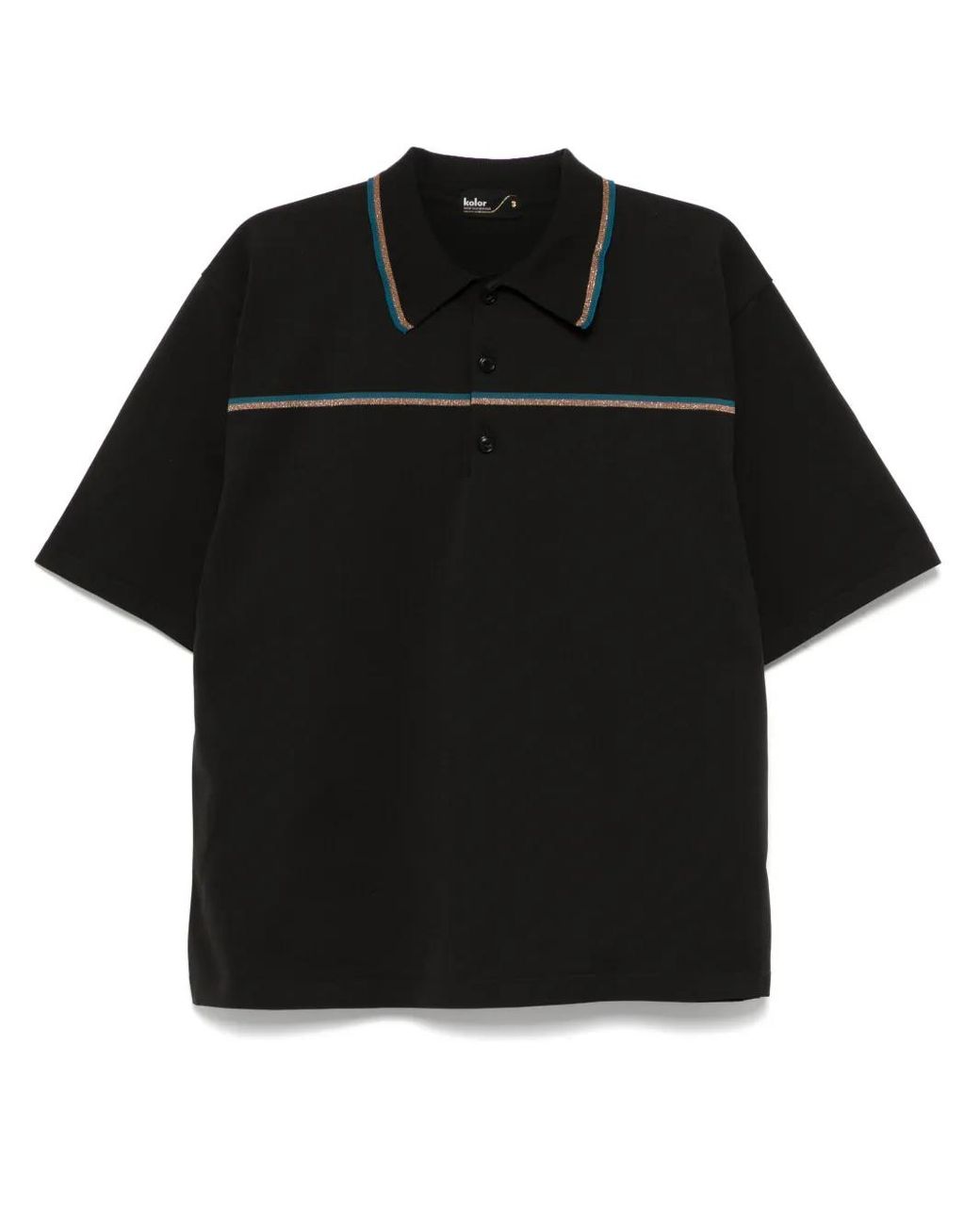 Polo À Rayures Kolor pour homme en coloris Black