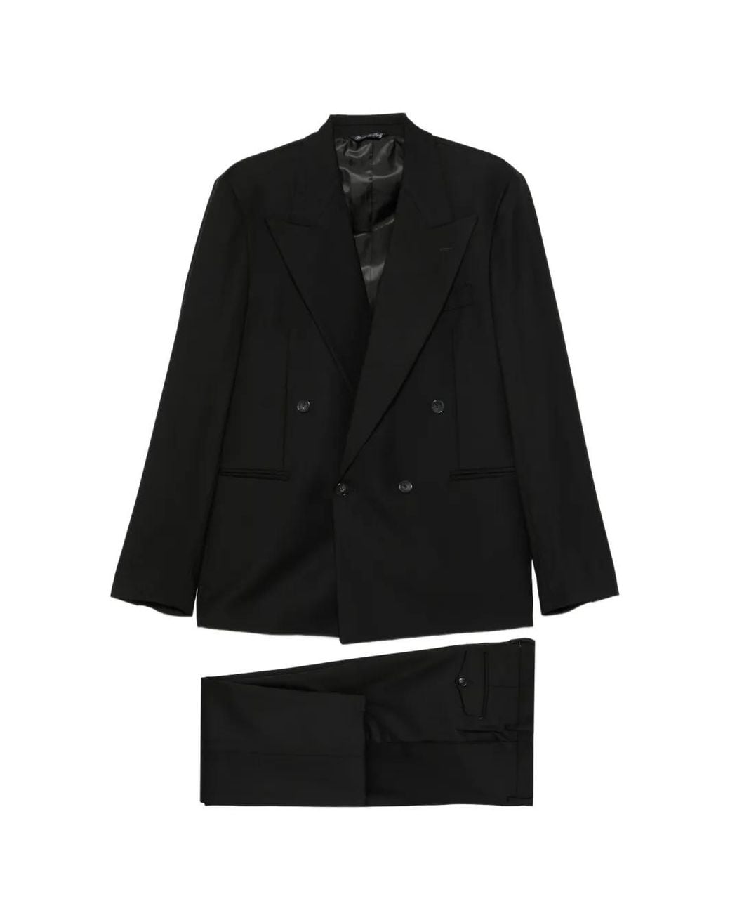 época Black Maestrale Double-Breasted Suit for men