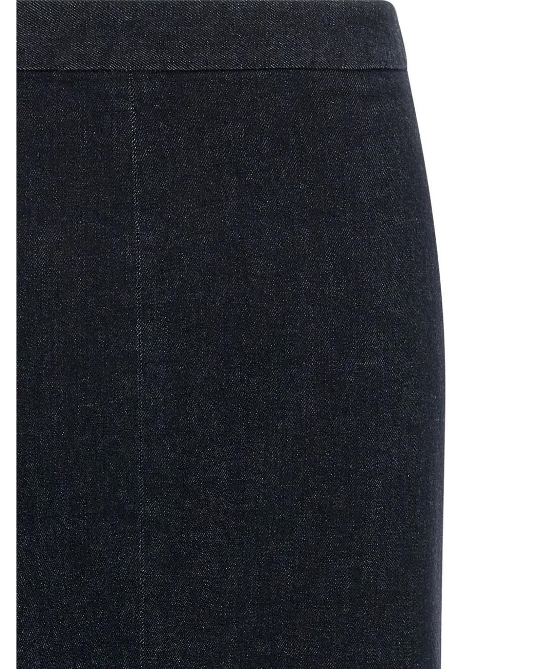 Tom Ford Blue Denim Midi Skirt