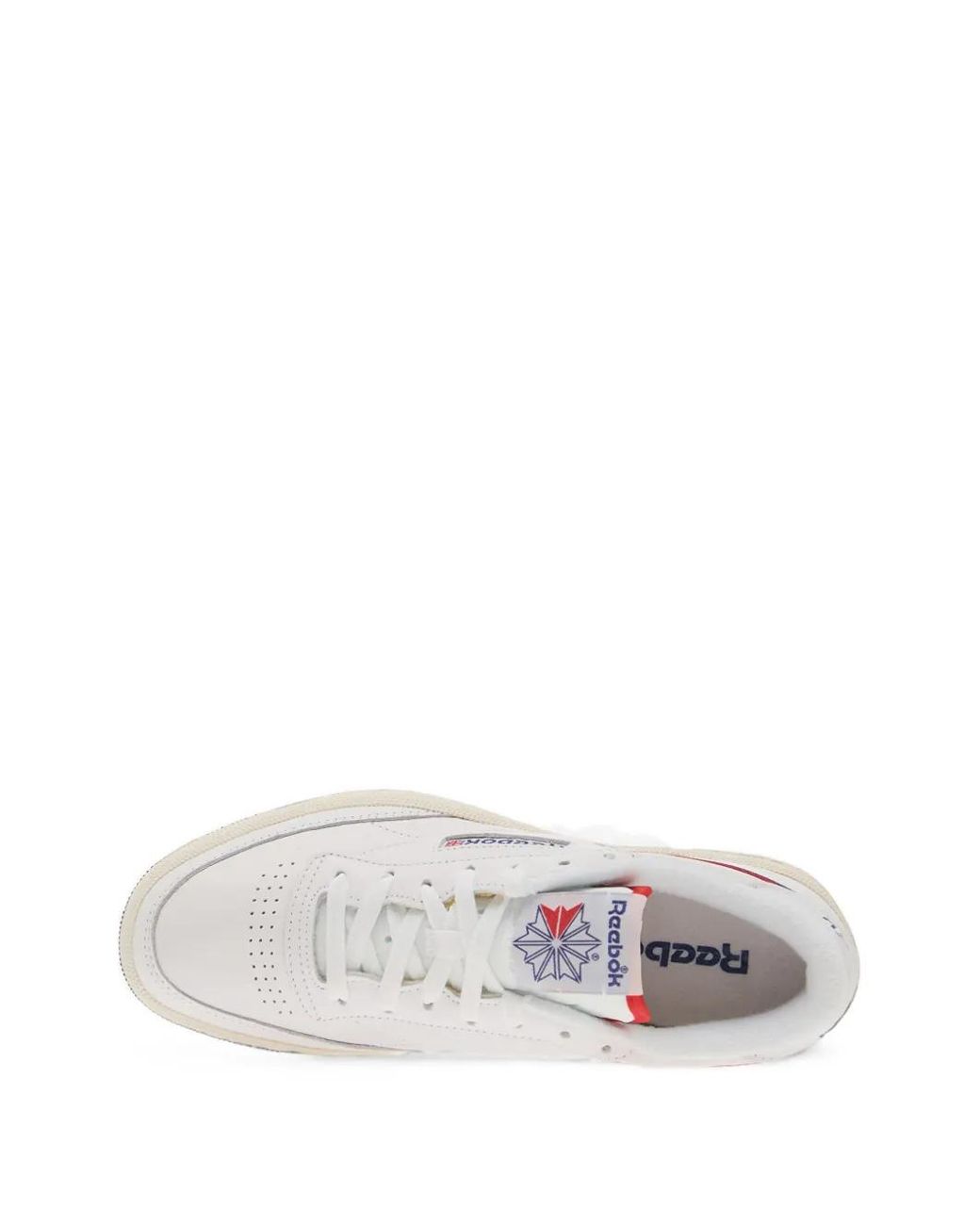 Reebok White Club C 85 Leather Sneakers for men
