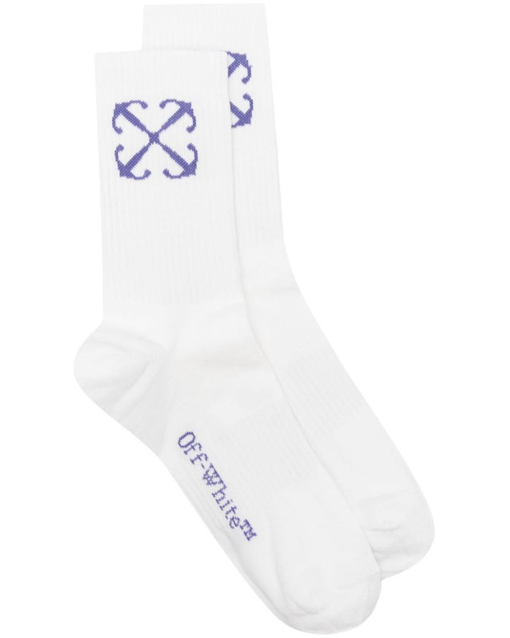 Off-White c/o Virgil Abloh Arrows-motif Cotton-blend Socks in