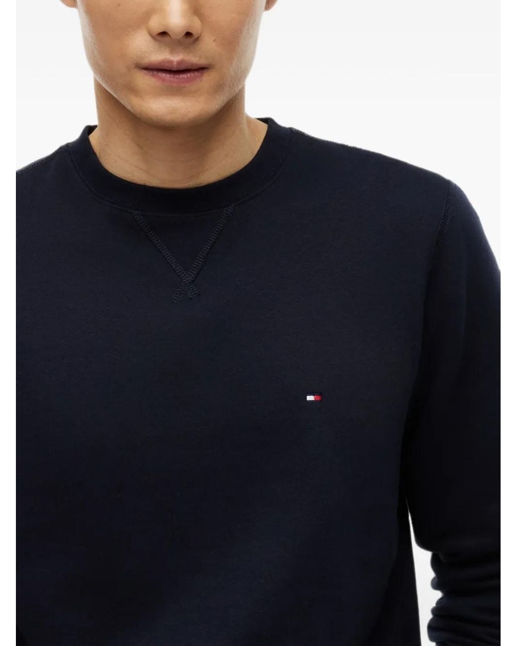 Pull À Patch Logo Tommy Hilfiger pour homme en coloris Blue