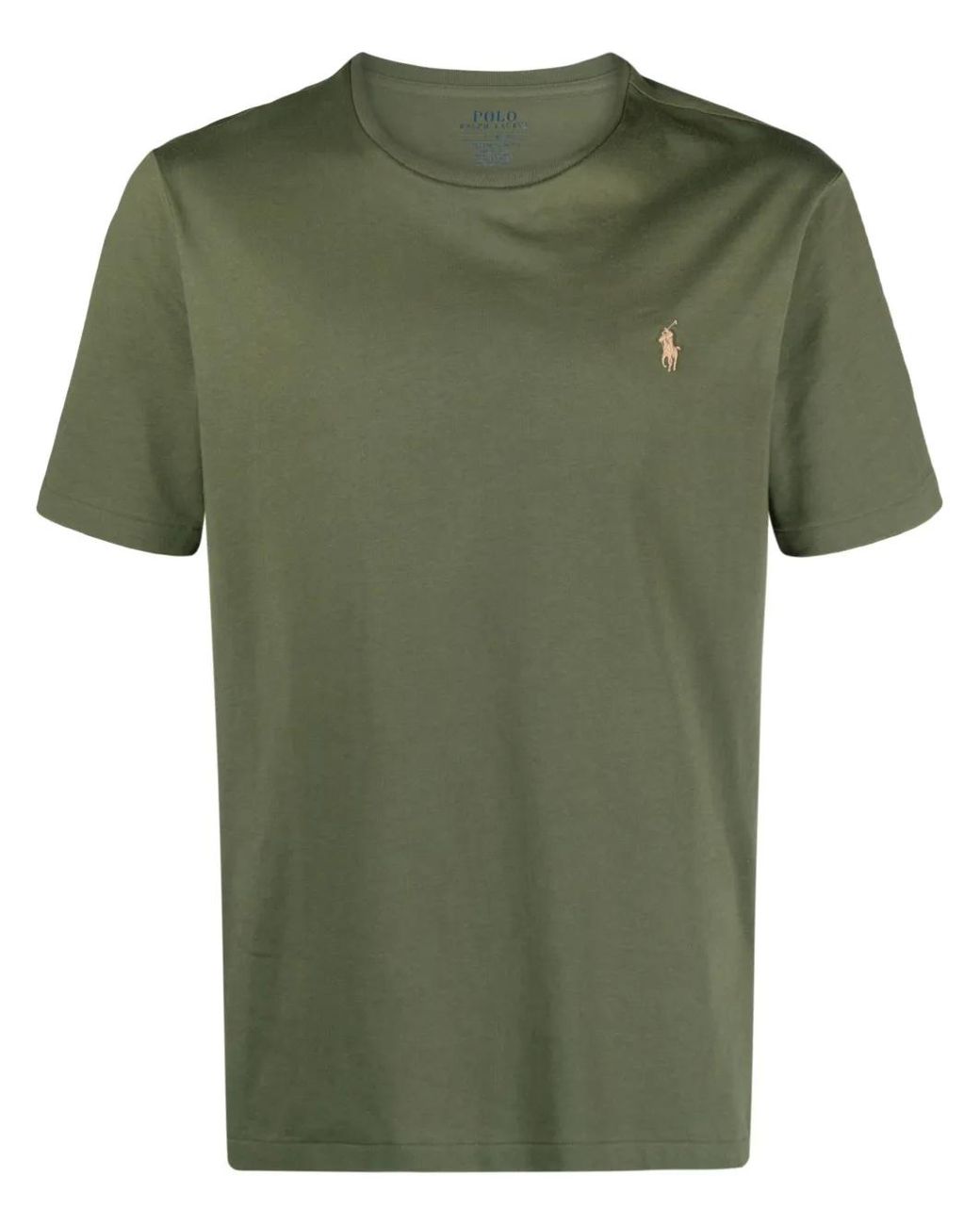 Polo Ralph Lauren Green Polo Short Sleeve Custom Fit Crew Neck T-shirt for men