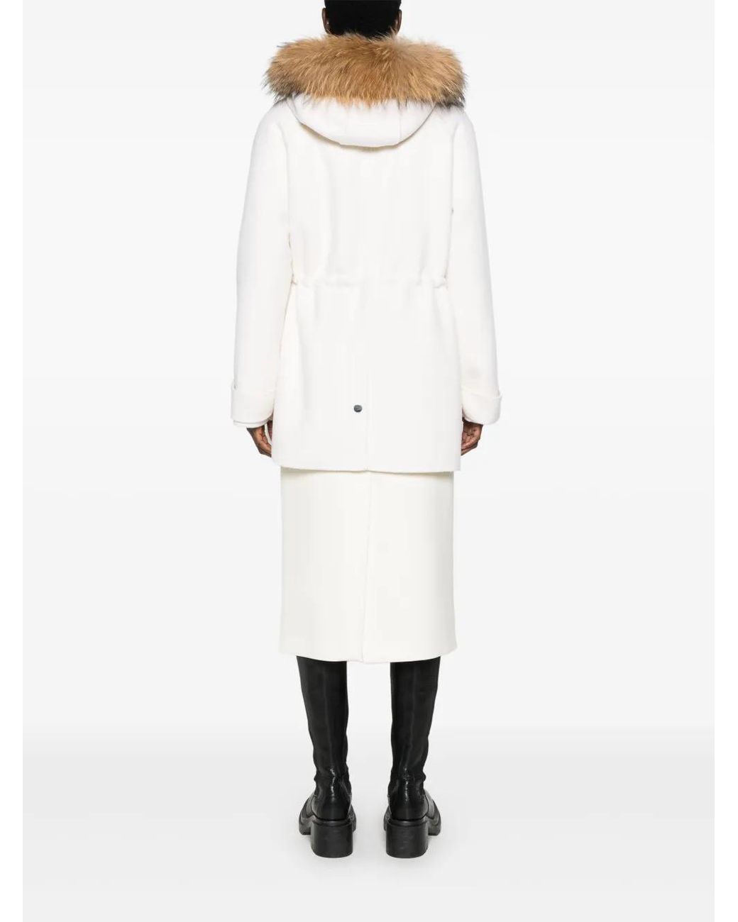 Abrigo Con Capucha P.A.R.O.S.H. de color White