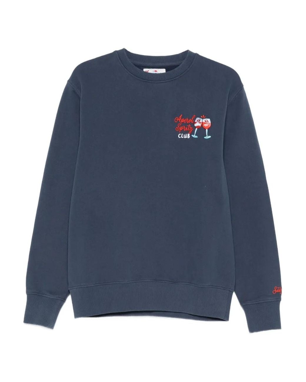 Mc2 Saint Barth Blue Graphic Soho Sweatshirt for men