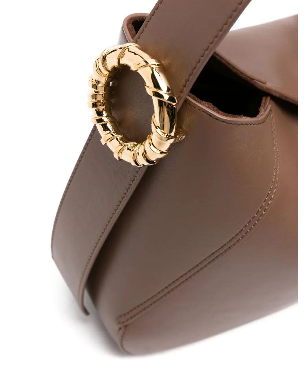 Lanvin Brown Mini-Schultertasche