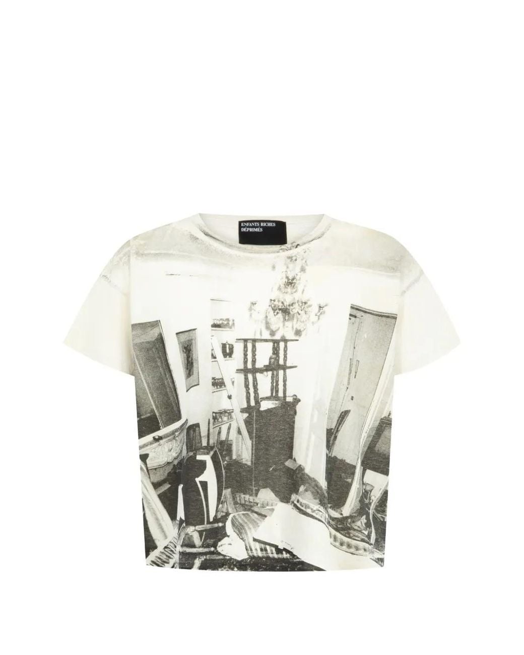 Enfants Riches Deprimes White Destroyed Apartment T-Shirt for men