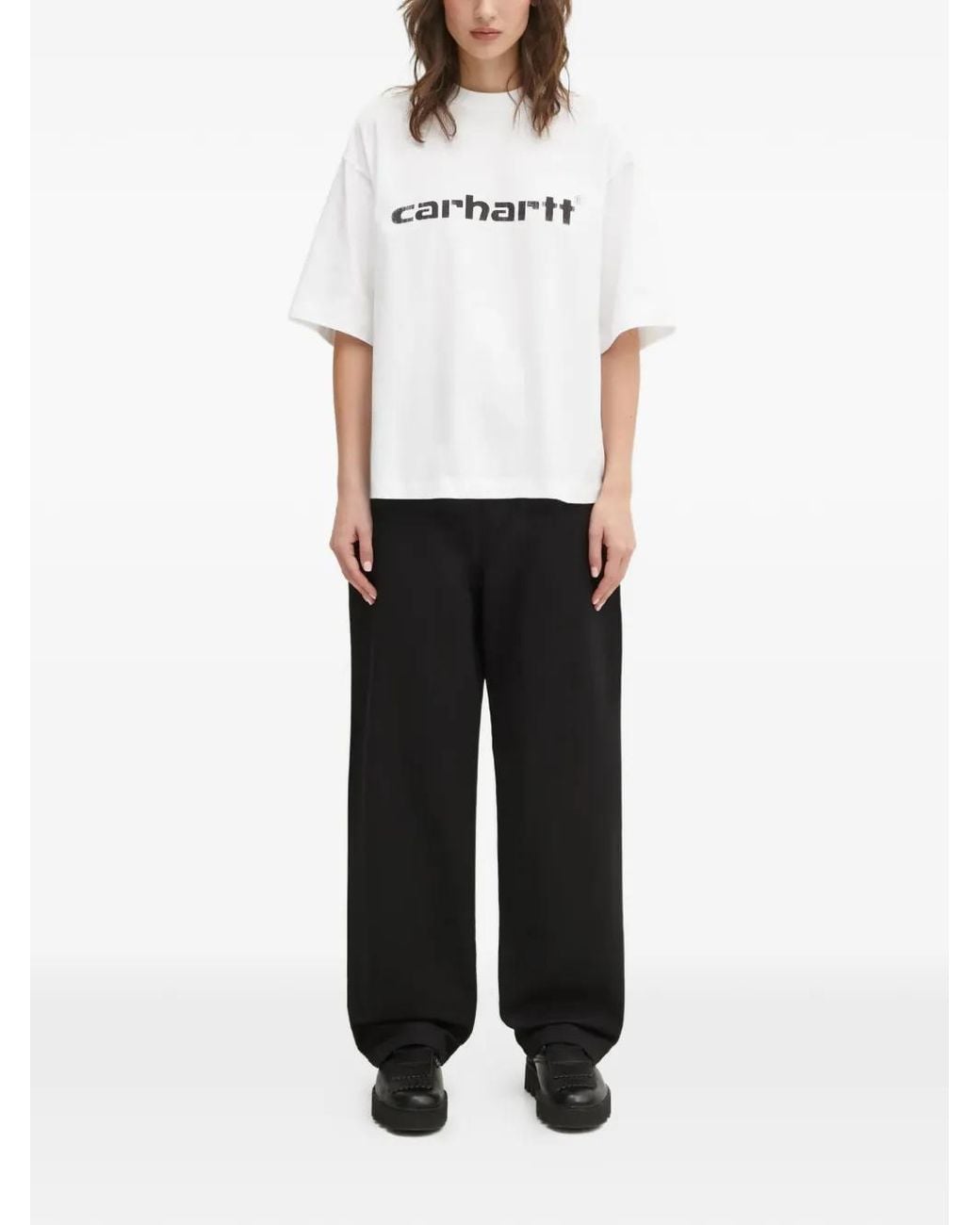 Carhartt Black Logo-Patch Trousers
