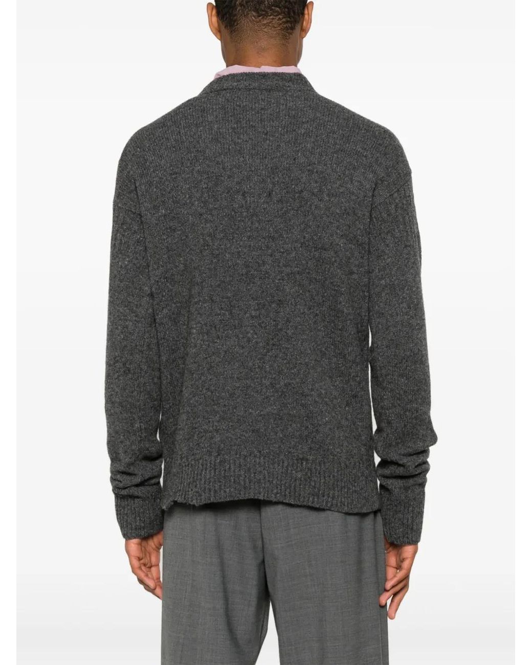 Pull Shetland À Effet Usé Marni pour homme en coloris Gray