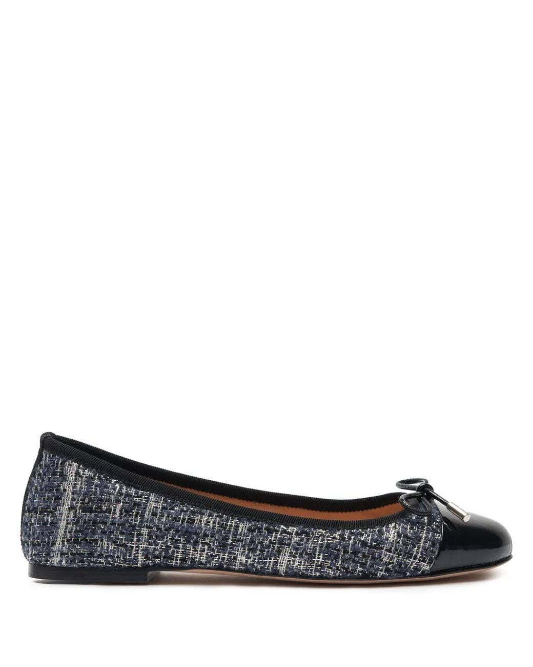 Scarosso Blue Carla Ballerina Shoes