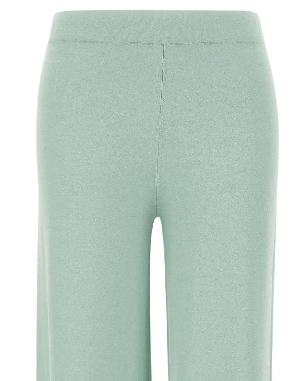 Kangra Green Pantalon Palazzo À Taille Élastiquée
