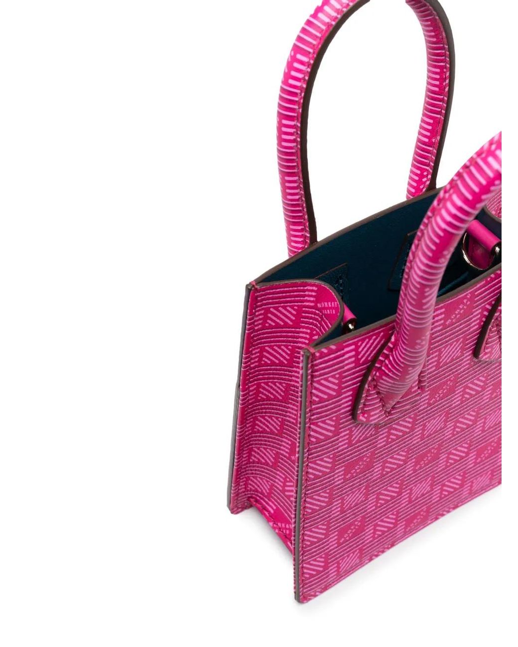 Moreau Pink Logo-Print Leather Shoulder Bag