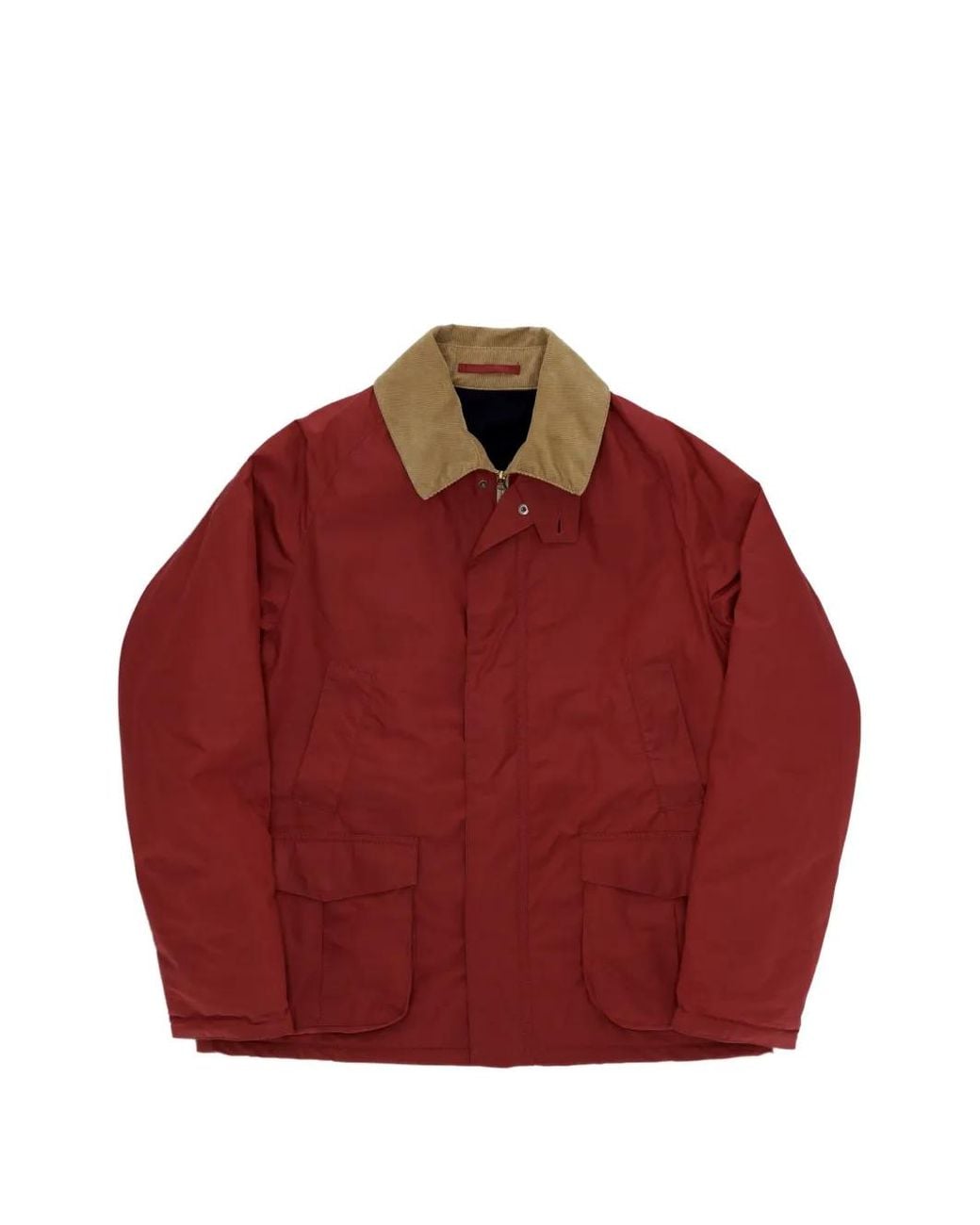 Fortela Red Bristol Waxed-Finish Jacket for men