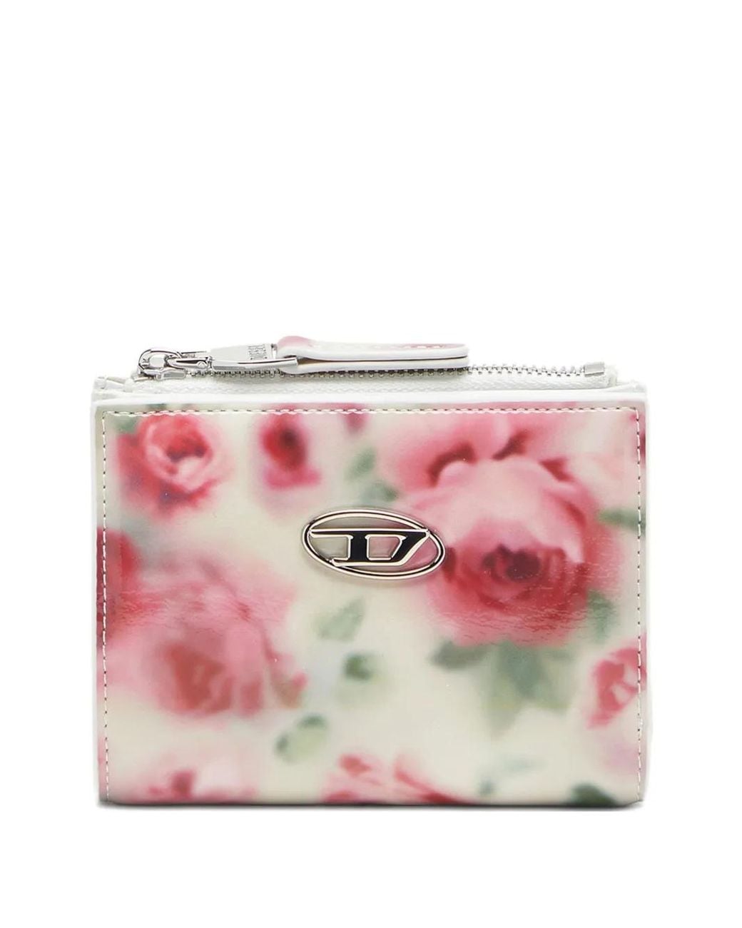 DIESEL Pink Play Bi-Fold Zip Li Wallet