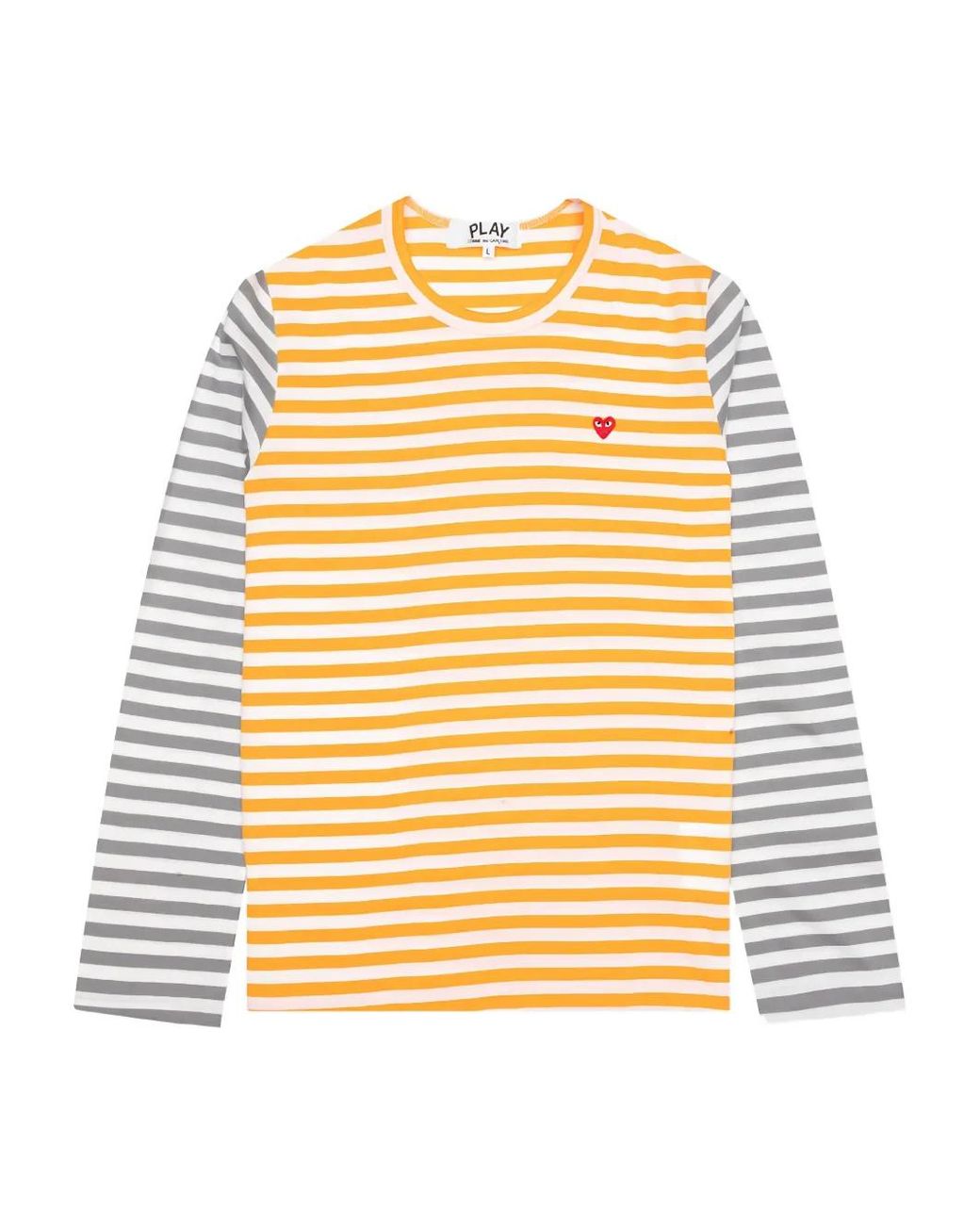 COMME DES GARÇONS PLAY Metallic Striped Long-Sleeve T-Shirt