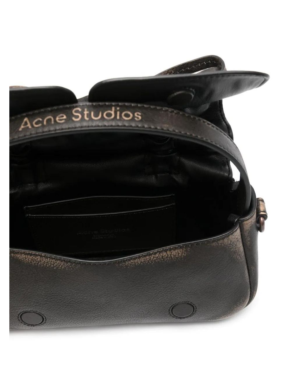 Acne Black Micro Multipocket Cross Body Bag