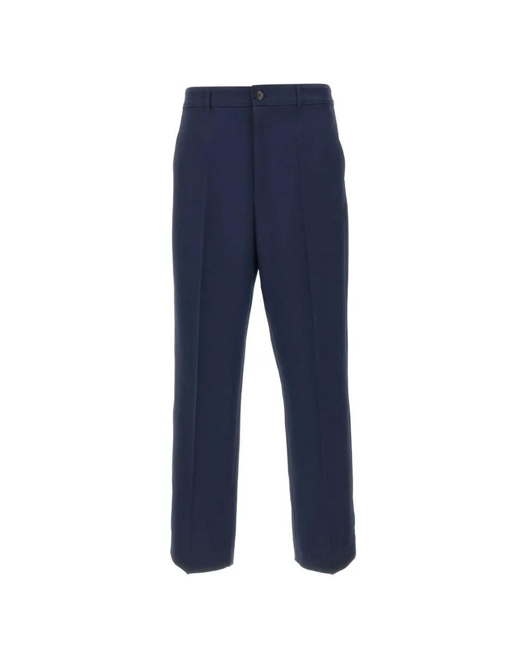 Drole de Monsieur Blue Straight-Leg Trousers for men