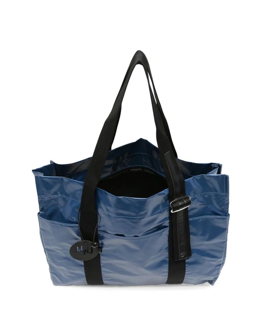 Jack Gomme Blue Caly Metallic-Effect Tote Bag