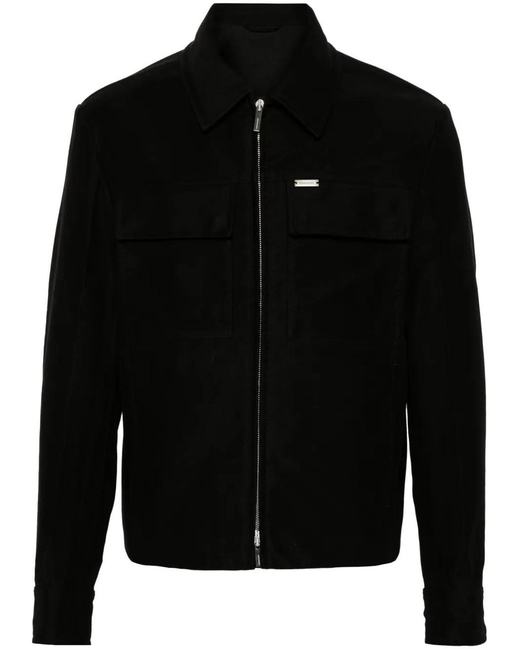 Ferragamo Black Cotton Jacket for men