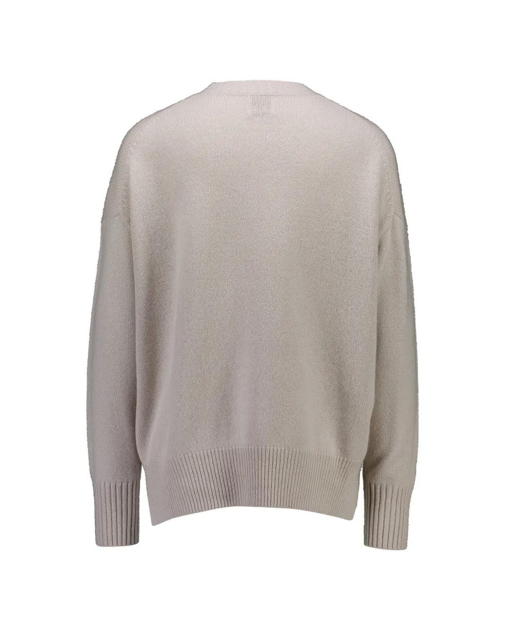 Allude Gray Pull À Col Rond