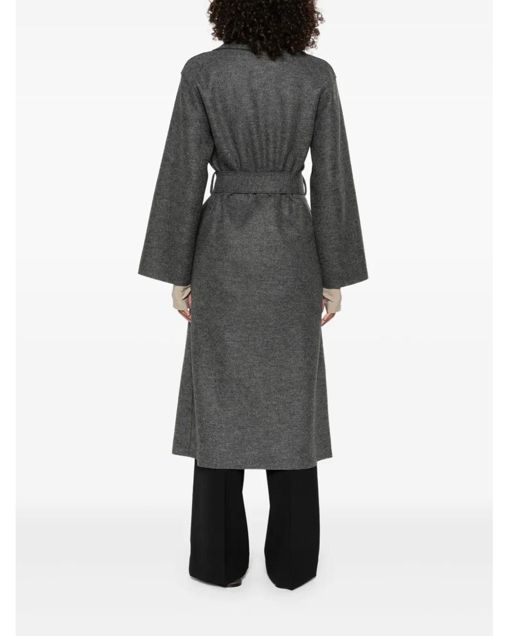 Harris Wharf London Gray Belted Wool Coat