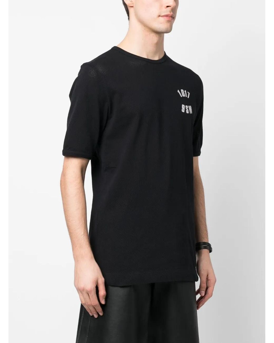 1017 ALYX 9SM Black Logo-Print Cotton T-Shirt