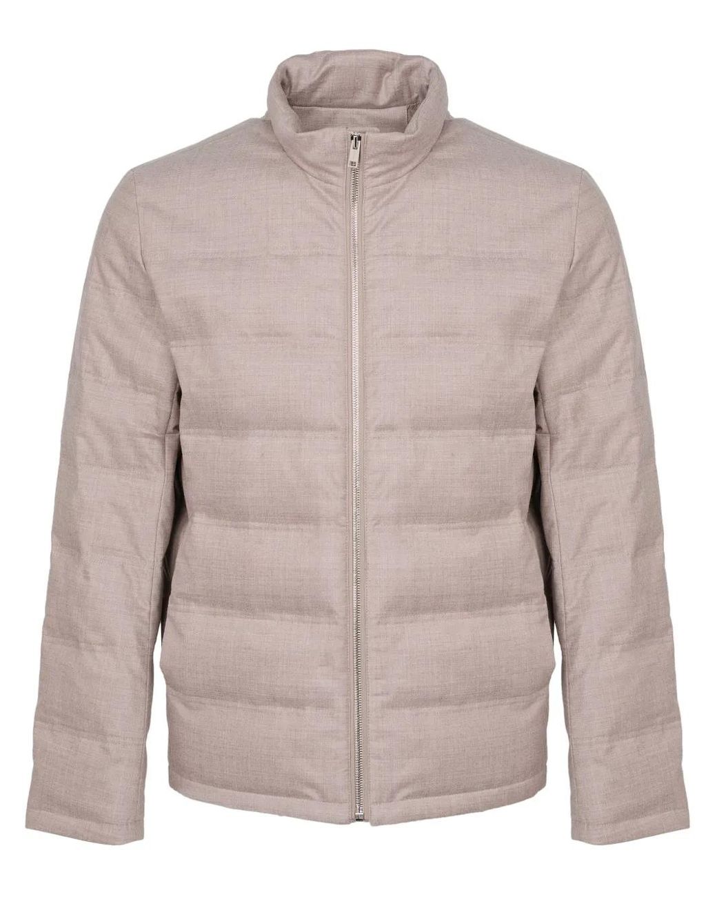 Yves Salomon Gray Padded Jacket for men